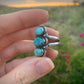 Sierra Nevada Turquoise Stack Stone Ring // Size 8.25