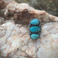 Sierra Nevada Turquoise Stack Stone Ring // Size 8.25
