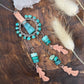 Dream Catcher Talisman Necklace // Turquoise