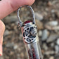 Lady Bug Roller Bottle Necklace // Ruby + Garnet