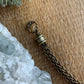 Crystal Point Viking Knit Bracelet // Brass