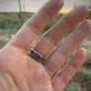 Sierra Nevada Turquoise Stack Stone Ring // Size 8.25