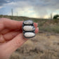 White Buffalo Stack Stone Ring // Size 9