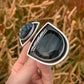 Light in the Darkness Split Shank Ring // Larsonite Jasper & Labradorite // Size 7.5