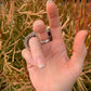 Light in the Darkness Split Shank Ring // Larsonite Jasper & Labradorite // Size 7.5