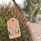 Dogwood Earrings #2 // #8 Turquoise