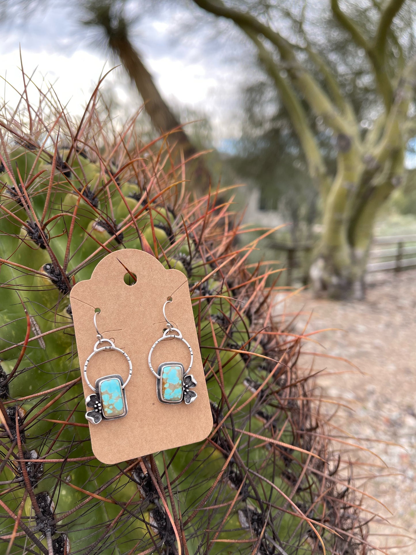 Dogwood Earrings #2 // #8 Turquoise